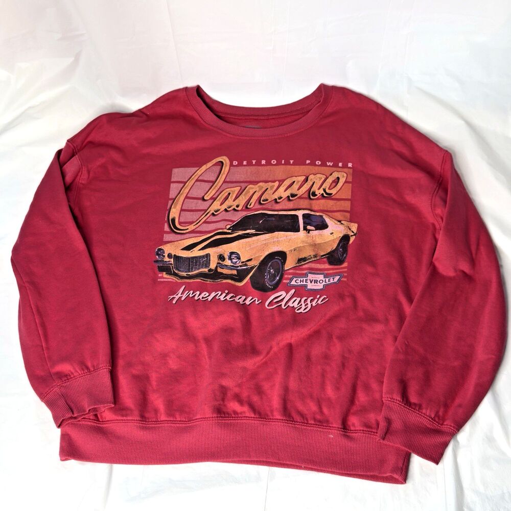 Chevy Camaro Muscle Car Sweatshirt Size S American‎ Classic Detroit Power